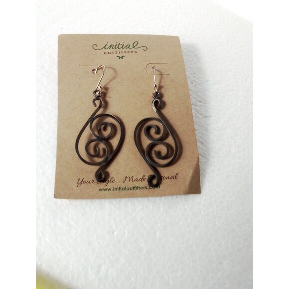 Initial Outfitters New Set Of Earrings Comes With Jewelry Card And Blue Bag And - Picture 2 of 11